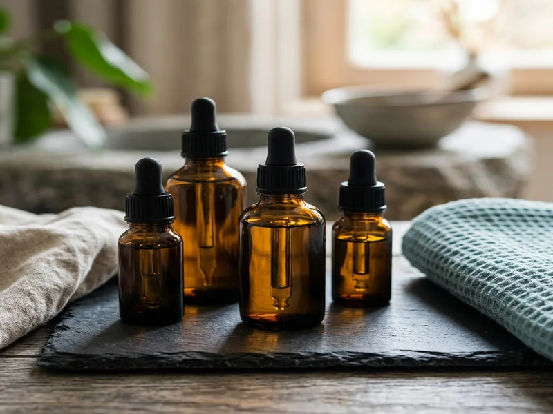 Professional massage room with ambient lighting